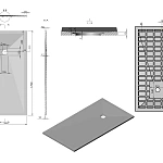 Поддон для душа из искусственного камня Vincea VST-4SR9017W, 1700*900*30, белый матовый
