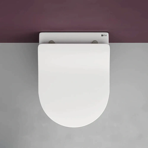 Система инсталляции для унитазов Tece TECEbase K440407 с кнопкой смыва + унитаз подвесной Ceramica Nova Play CN3001