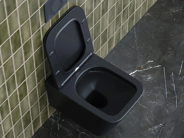 Унитаз подвесной Ceramica Nova Metric CN3007MB, черный матовый