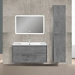 Тумба под раковину Vincea Vico 1000 подвесная, 2 выкатных ящика soft close, Beton
