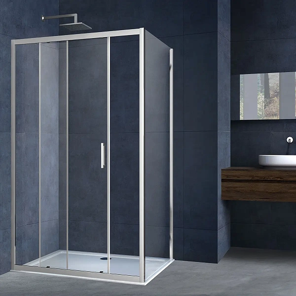 Душевой уголок Vincea Alpha VSR-3AL9011CL, 1100*900, хром, стекло прозрачное