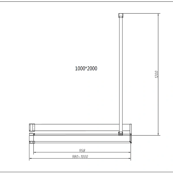 Душевая перегородка Vincea Walk-In HR VSW-4HR100CGG, 1000*2000, брашированное золото, стекло тонированное