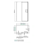 Душевой уголок WasserKRAFT Dinkel 140х80 см 58R35