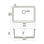 Omoikiri Torishima 67-U/I-WH Glossy Natceramic/белый