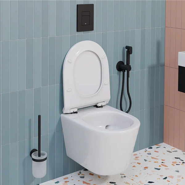 Инсталляция Grohe Rapid SL с подвесным унитазом Ceruttispa Luigi Aria, смыв "Торнадо", сиденье микролифт