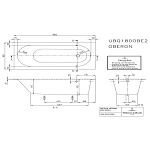 Квариловая ванна Villeroy&amp;Boch Oberon UBQ180OBE2V-01 180x80
