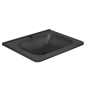 Раковина Vincea VCB-2VP600B из искусственного камня, цвет черный