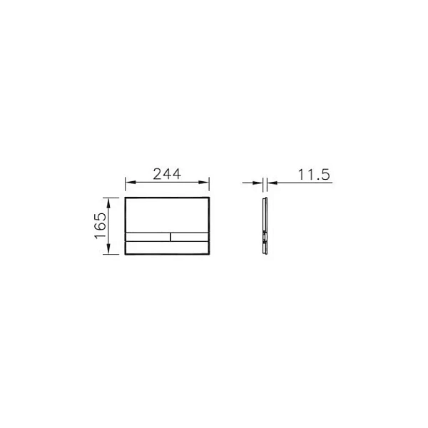 Кнопка смыва VITRA Select 740-1101 глянцевый черный