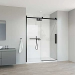 Душевая дверь Vincea Como Soft VDS-1CS140CLB, 1400, черный, стекло прозрачное