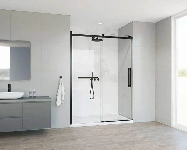 Душевая дверь Vincea Como Soft VDS-1CS140CLB, 1400, черный, стекло прозрачное