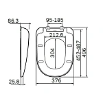 Сиденье для унитаза AM.PM Sensation C307851WH с микролифтом