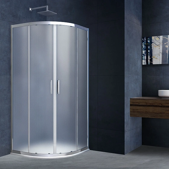 Душевой уголок Vincea Alhpa VSQ-3AL900MT, 900*900, хром, стекло текстурное
