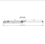 Душевой уголок Vincea Como-N VSR-4CN1015CL, 1500*1000, хром, стекло прозрачное