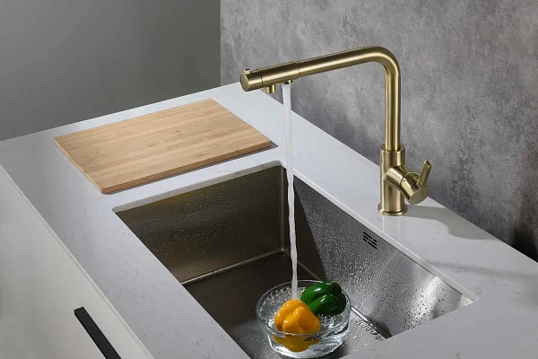 Смеситель для кухни Timo Hette 1026/17F с каналом для питьевой воды