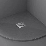Поддон для душа из искусственного камня Vincea VST-4SQ1010A, 1000*1000*25, антрацит