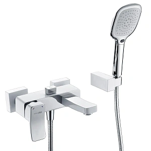 Смеситель для ванны WasserKRAFT Aller 1061WHITE с душем