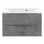 Тумба под раковину Vincea Mia 750 подвесная, 2 выкатных ящика soft close, Beton
