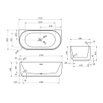 Акриловая ванна 170x80 Vincea VBT-621