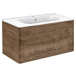 Тумба под раковину Vincea Paola 1000 подвесная, 2 выкатных ящика soft close, V.Oak