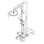 Душевая система Damixa Jupiter 977730300