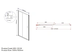 Душевая дверь Vincea Garda VDS-1G135CLB, 1350, черный, стекло прозрачное