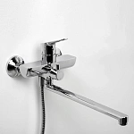 Смеситель для ванны с длинным изливом WasserKRAFT Lippe 4502L с душем