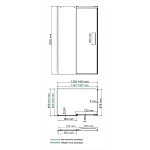 Душевой уголок WasserKRAFT Dinkel 140х90 см 58R36