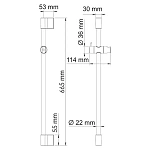 Штанга для душа WasserKRAFT A154