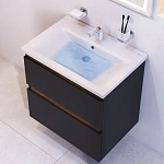 M85AFHX0652BM X-Joy, База под раковину, подвесная, 65 см, 2 ящика, черный матовый