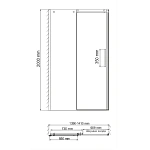 Душевая дверь WasserKRAFT Alme 140х200 см 15R31