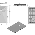 Поддон для душа из искусственного камня Vincea VST-4SR8012A, 1200*800*25, антрацит