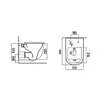 Унитаз подвесной Vincea Evo VT1-34SMB безободковый, цвет черный матовый, ультратонкое soft-close сиденье