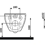 Унитаз подвесной AM.PM Inspire V2.0 FlashClean C50A1700MBSC безободковый