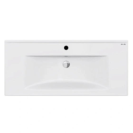 M85AWCC1002WG X-Joy, Раковина мебельная, керамическая, 100 см, встроенная, цвет: белый, глянец