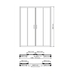 Душевая дверь WasserKRAFT Lippe 150х190 см 45S08