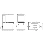 Унитаз-компакт Ceramica Nova Star CN1904 безободковый