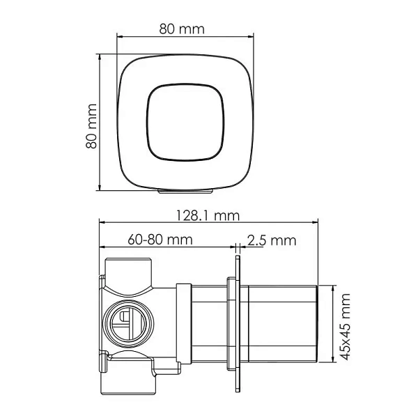 Дивертор WasserKRAFT Saale A267