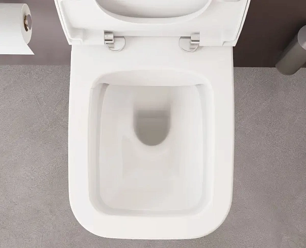 Система инсталляции для унитазов VITRA V-Fix Core 800-1875 с кнопкой смыва + унитаз подвесной VITRA Zentrum 7484B003-0075 безободковый