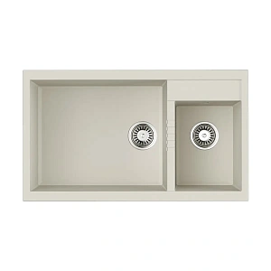 Omoikiri Tedori 86-2-LB-WH Tetogranit/белый