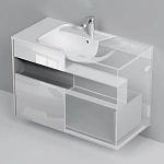 M8FFUX1001WG Func, База с нишей, 1 ящик (pull-out), 100 см, цвет белый глянец