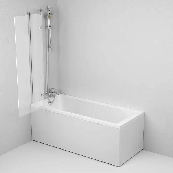 Стеклянная шторка для ванны AM.PM Tender 80х140 см, W45BS-D3W5-140CT