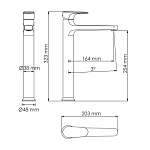 Смеситель для раковины WasserKRAFT Spree 1403H