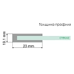Душевая дверь WasserKRAFT Elbe 100х200 см 74P05