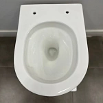 Инсталляция Grohe Rapid SL, кнопка вороненная сталь с подвесным унитазом Santerika SAN.UNT.04, смыв "Торнадо", сиденье микролифт