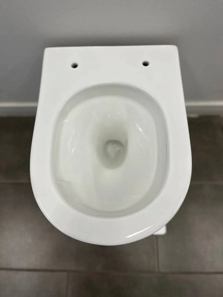 Инсталляция Grohe Rapid SL, кнопка вороненная сталь с подвесным унитазом Santerika SAN.UNT.04, смыв "Торнадо", сиденье микролифт