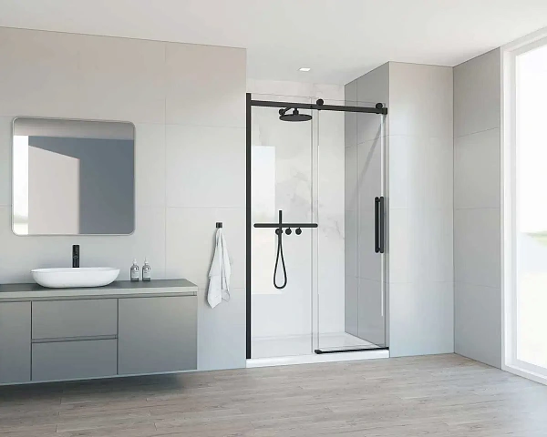 Душевая дверь Vincea Como Soft VDS-1CS120CLB, 1200, черный, стекло прозрачное