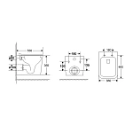 Унитаз подвесной Vincea Tornado Q-Line VT1-12T безободковый, цвет белый, ультратонкое soft-close сиденье