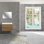 Тумба под раковину Vincea Gio 800 подвесная, 2 выкатных ящика soft-close, T.Oak