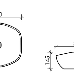 Накладная раковина Ceramica Nova Element CN5017, 42 см