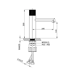 Смеситель для раковины Vincea Desire VBF-1D3BG, золото матовое